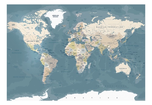 Fototapeta - Vintage World Map