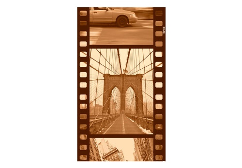 Fototapeta - New York - Collage (sepia)