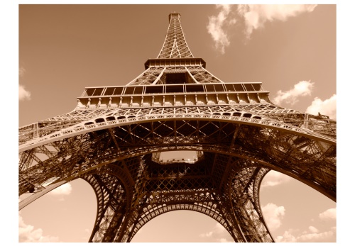 Fototapeta - Eiffel Tower in sepia
