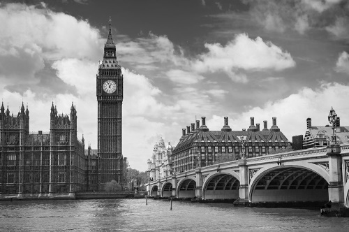 Tapeta Big Ben u řeky Temže Londýn 