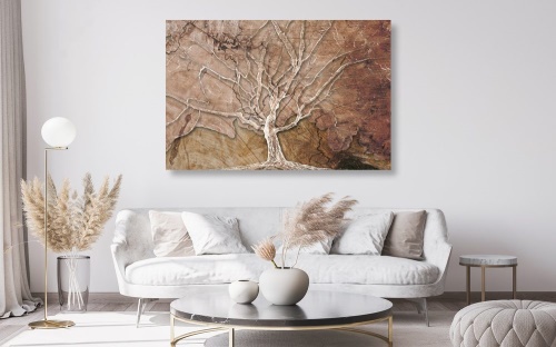 Obraz koruna stromu s abstraktním nádechem