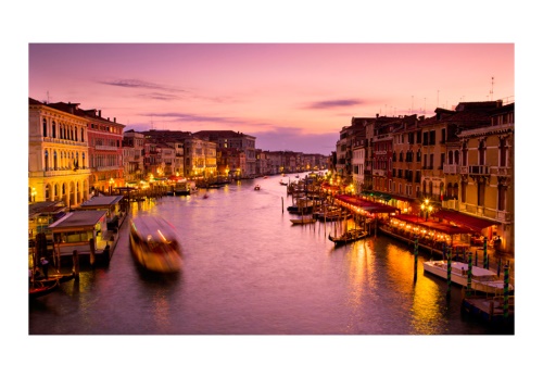 Fototapeta - Město milenců, Venice v noci