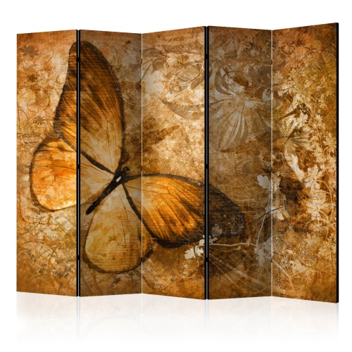 Paraván - butterfly (sepia) II [Room Dividers]