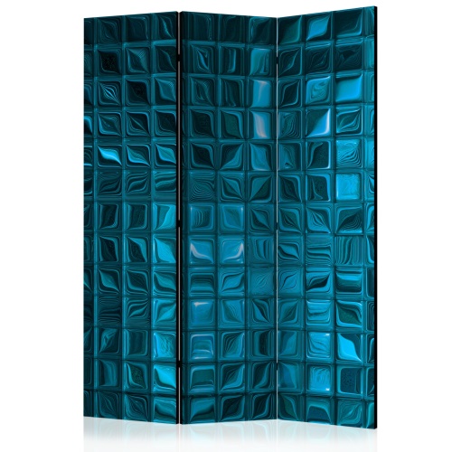 Paraván - Azure Mosaic [Room Dividers]