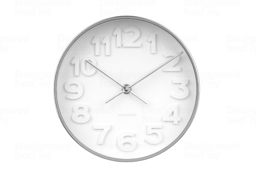 Designové nástěnné hodiny 5692CH Karlsson 22cm