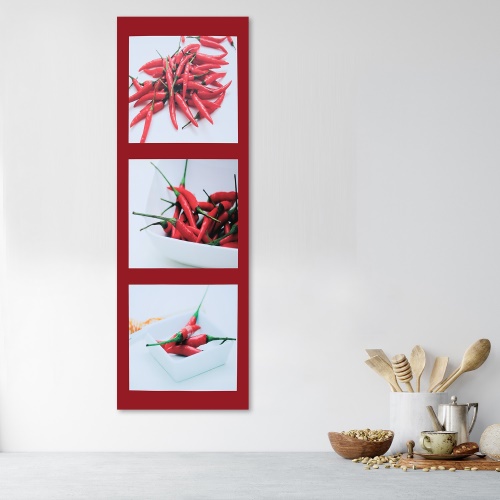Obraz na plátně Červené chilli papričky