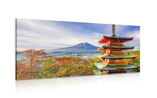 Obraz výhled na Chureito Pagoda a horu Fuji