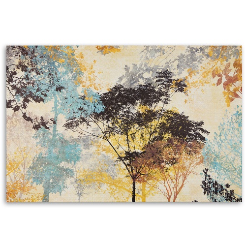 Obraz na plátně, Abstrakce barevných stromů