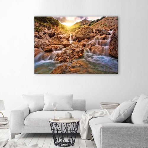 Obraz na plátně Vodopád Hory Kámen