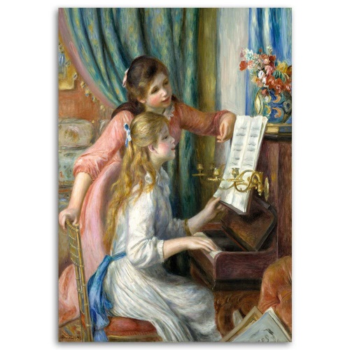 Obraz na plátně Dívka u klavíru - A.Renoir,