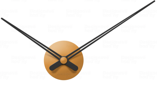 Designové nástěnné hodiny 5838BR Karlsson caramel brown 44cm