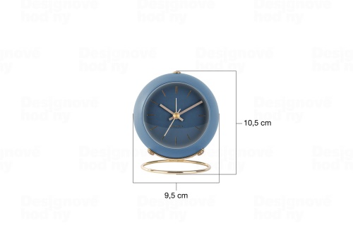 Designové stolní hodiny 5833BL Karlsson 10,5cm
