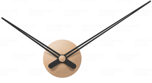Designové nástěnné hodiny 5838SB Karlsson sand brown 44cm