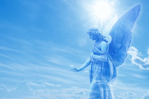 Samolepící tapeta nádherný anděl na nebi