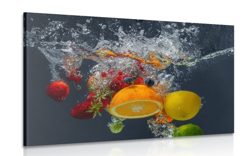 Obraz ovoce ve vodě