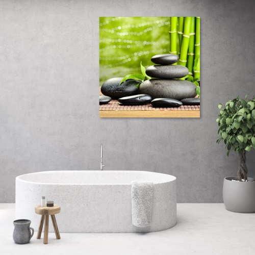Obraz na plátně, Kameny opouští lázně Zen