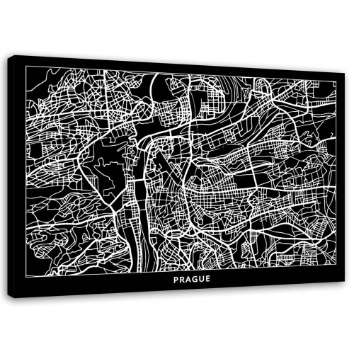 Obraz na plátně Mapa Prahy
