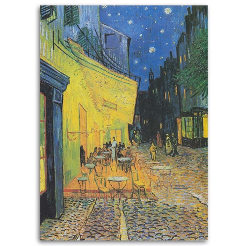 Obraz na plátně, REPRODUCTION Kavárna Terasa v noci Van Gogh
