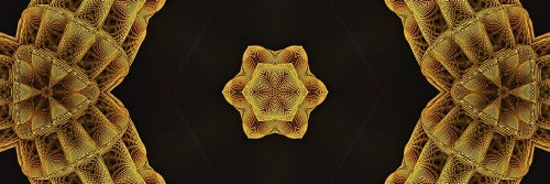 Obraz zajímavá zlatá Mandala