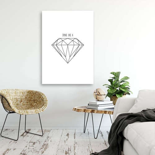 Obraz na plátně Abstraktní diamant