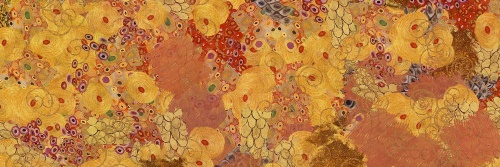 Obraz abstrakce ve stylu G. Klimta