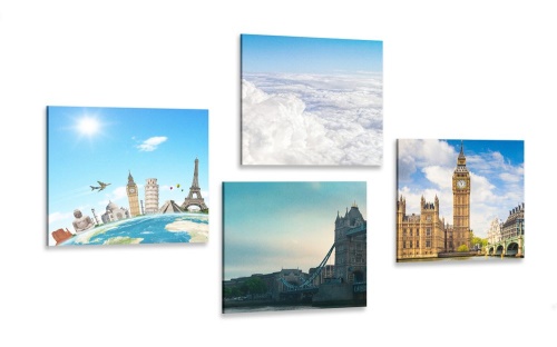 Set obrazů výlet do Londýna