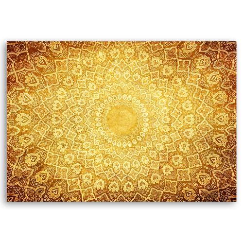 Obraz na plátně, Zlatá mandala abstrakce