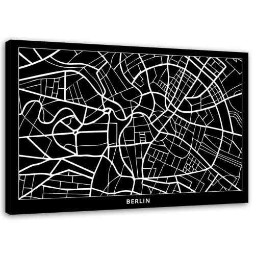 Obraz na plátně Mapa města Berlín
