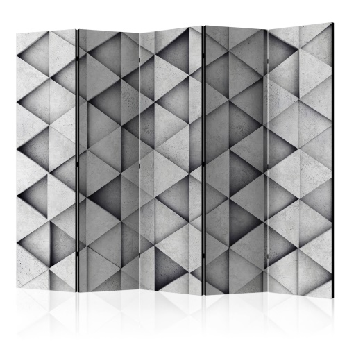 Paraván - Grey Triangles II [Room Dividers]
