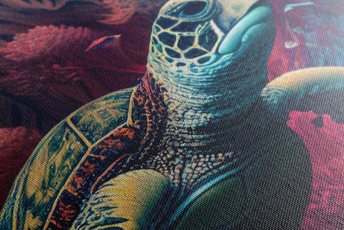 Obraz surrealistická želva