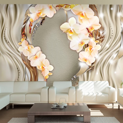 Fototapeta - Wreath of orchids