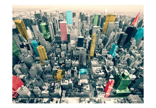 Fototapeta - New York's colorful reflections