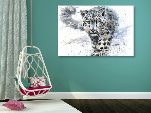 Obraz kreslený leopard
