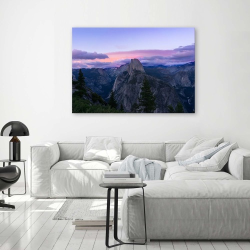 Obraz na plátně Horská fialová krajina Příroda
