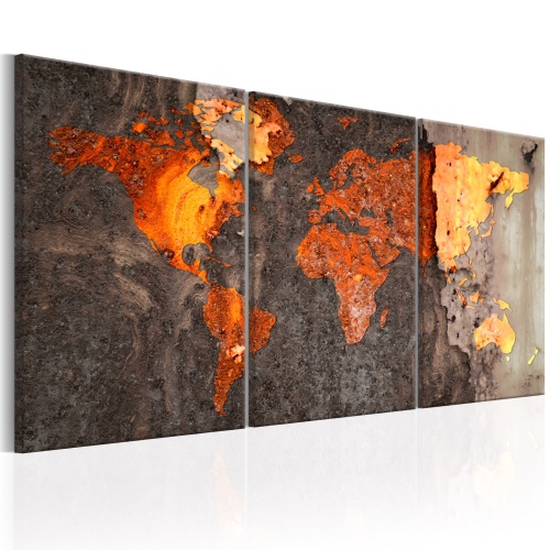 Obraz - World Map: Rusty World