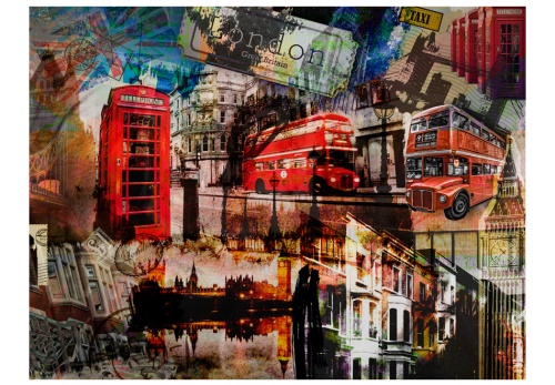 Fototapeta - London collage