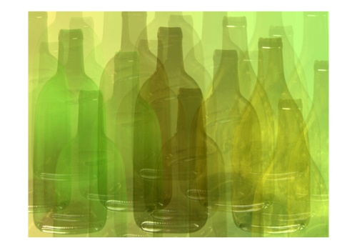 Fototapeta - Green bottles
