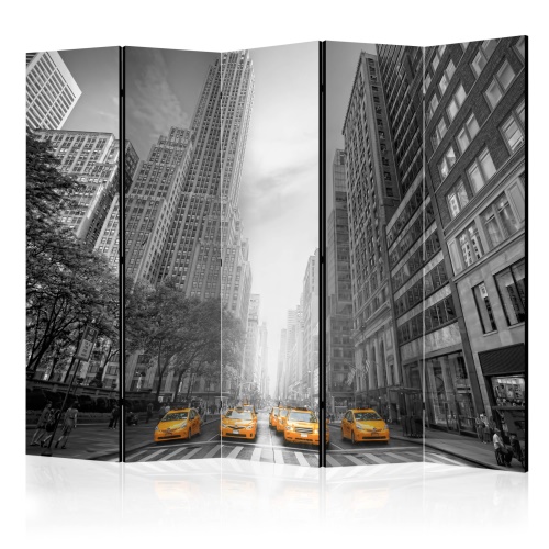 Paraván - New York - yellow taxis II [Room Dividers]