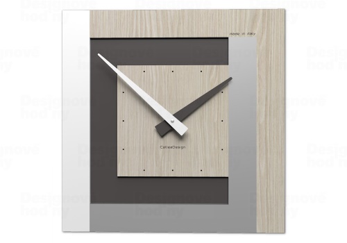 Designové hodiny 58-10-1 CalleaDesign 40cm (více barevných variant)  Dýha bělený dub - 81