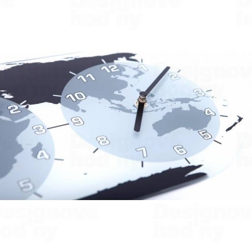 Designové nástěnné hodiny 8108 Nextime Mondial 50cm