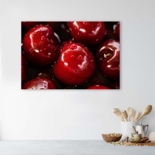 Obraz na plátně Ovoce Červené třešně