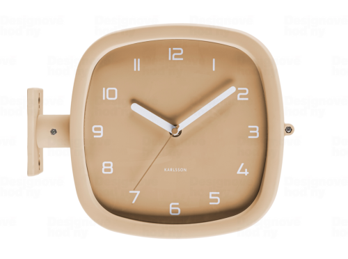 Designové oboustranné nástěnné hodiny 5831BR Karlsson 29cm