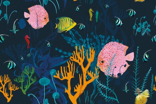 Tapeta podmořský svět - 75x1000 cm