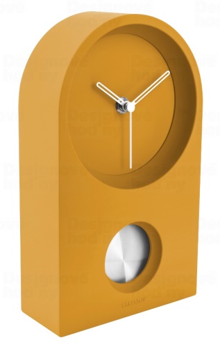 Designové stolní kyvadlové hodiny 5801YE Karlsson 25cm