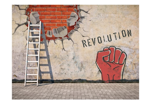 Fototapeta - The invisible hand of the revolution