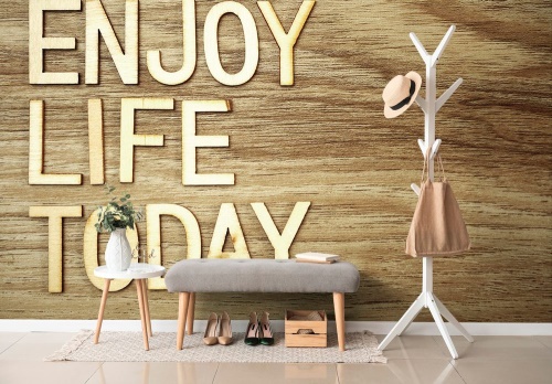 Samolepící tapeta s citátem - Enjoy life today cm