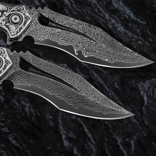 KnifeBoss damaškový zavírací nůž Hunter Bone VG-10