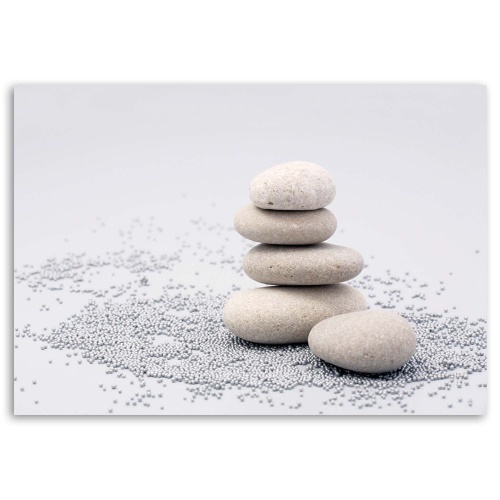 Obraz na plátně, Kameny Zen Béžový