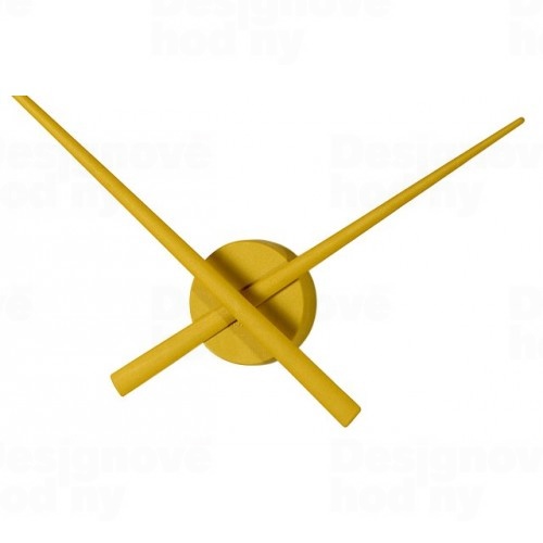 Designové nástěnné hodiny NOMON OJ hořčicové 80cm
