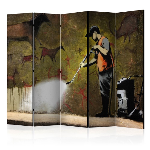 Paraván - Banksy - Cave Painting II [Room Dividers]